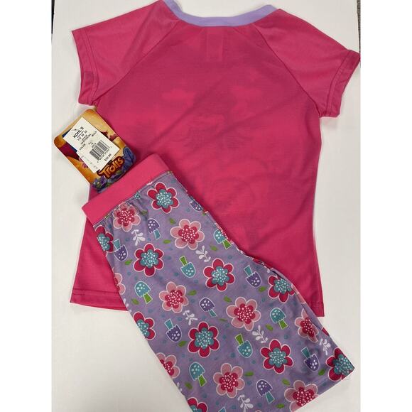 DreamWorks TROLLS 2pc Short Sleeves & Short Bottoms Pajamas PJ's Sz 10 Pink $32 - Picture 2 of 3